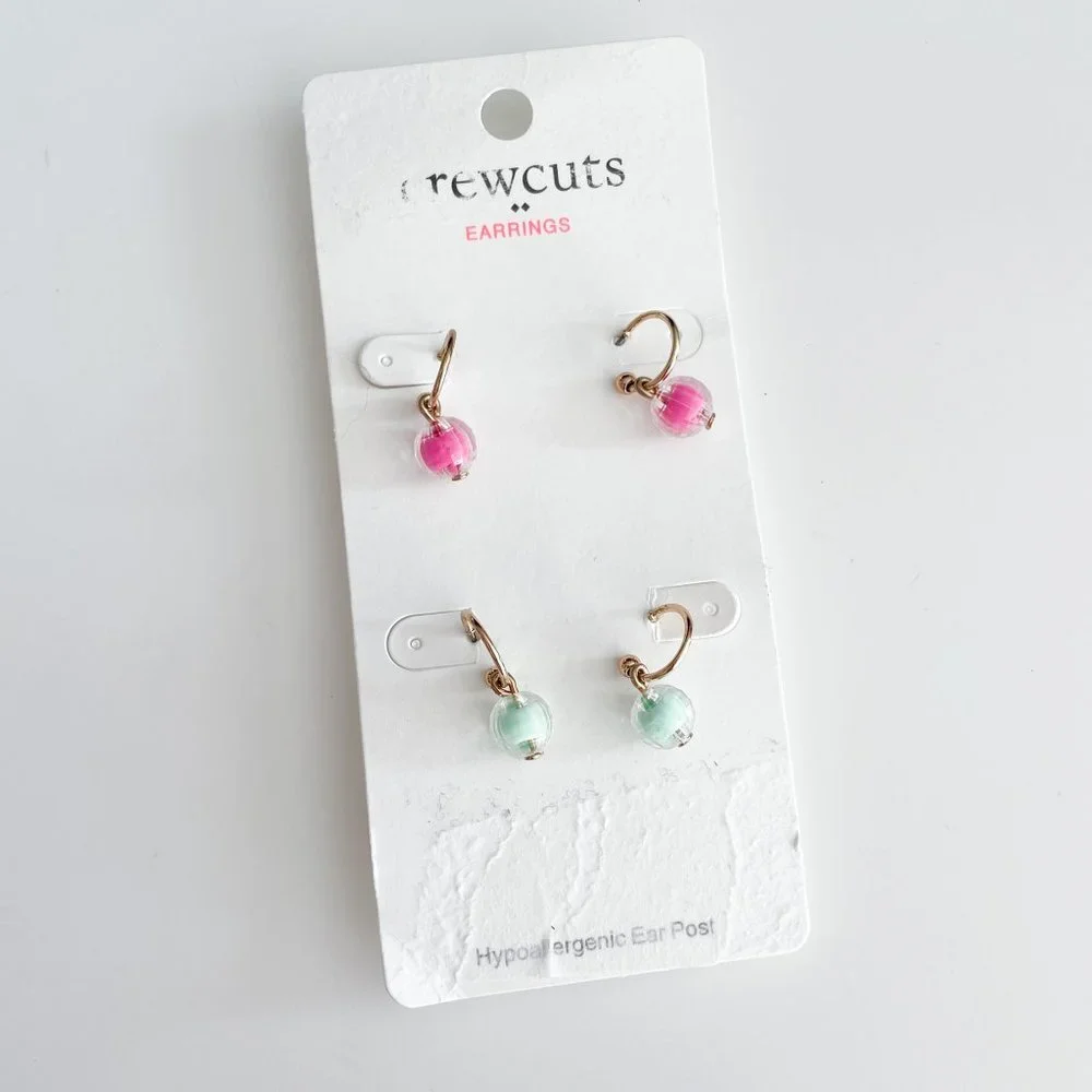 J. Crew Factory Girls' Beaded Earrings Set
